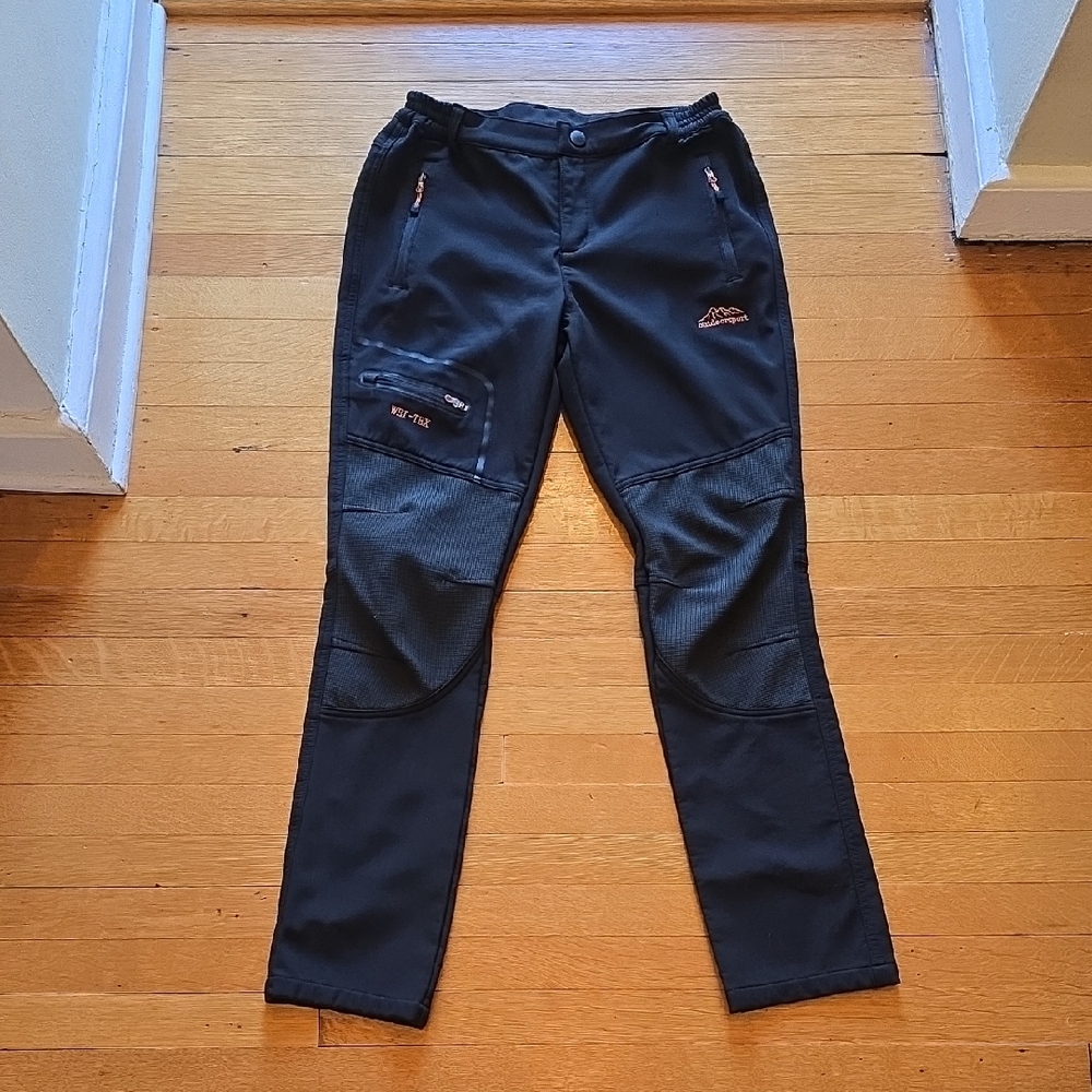 Outdoorsport, Black Fleece Lined Hiking Pants, VGUC, Women's S